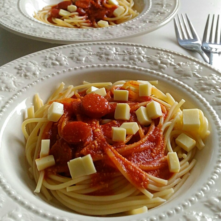デルモンテ基本の完熟トマト ソースでwチーズパスタ レシピ 作り方 By Mariまり 楽天レシピ デルモンテ基本の完熟トマト ソースでwチーズパスタ レシピ 作り方 By Mariまり 楽天レシピ